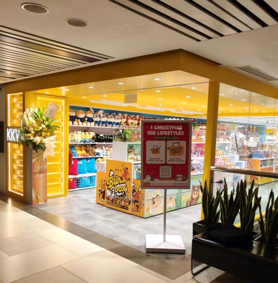 Completed retail shop renovation for KKV at Raffles City, Singapore